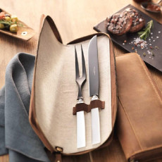 Robbe & Berking Riva 150g Tranchierset Frozen Black 2 darabos